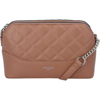 Módní prošívaná dámská koženková crossbody Freay, růžová