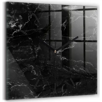 Hodiny Nástěnné hodiny černé 30 cm