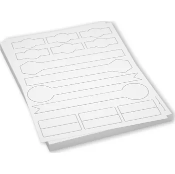 Samolepící etiketa Libovolný rozměr a tvar etiket na archu - etikety PRINT papírové bílé lesklé silné 170 g/m2