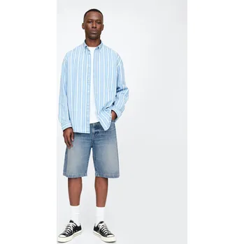 Pánské kraťasy GAP Džínové kraťasy 90s Loose - Pánské GAP modrá 3282657