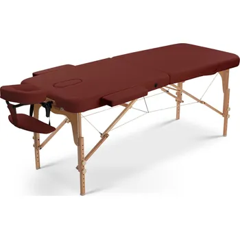 Masáž Fabulo, USA Dřevěný masážní stůl Fabulo UNO Set (186x71cm, 9 barev) bordová 186*71 cm / 13,2 kg / 9 barev