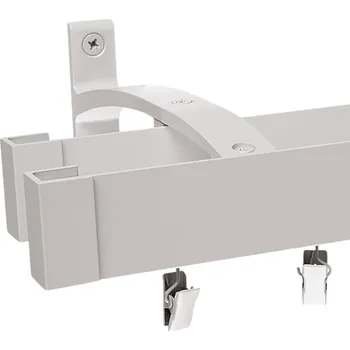 Garnýž VOPPI GARNÝŽ DVOJITÁ MODERNÍ SE ŽABKAMI 220 CM INOX (NEREZ)