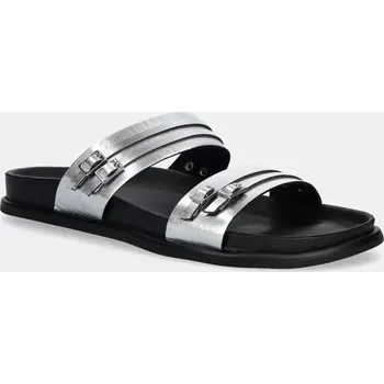 Dámské pantofle Kožené pantofle Vagabond Shoemakers EFFIE dámské, stříbrná barva, 5922-383-79 5922.383.79 SLV, EUR 38