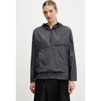 Pánská větrovka Outdoorová bunda adidas TERREX Xploric JD8435 šedá 90X, vel. S