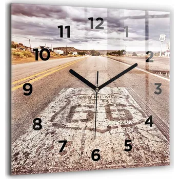 Hodiny Nástěnné hodiny Wallfluent hnědé 60 cm