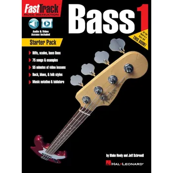 Hal Leonard FastTrack: Bass Guitar 1 Starter Pack Noty