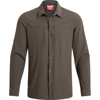 Pánská košile Craghoppers NosiLife Pro Long Sleeved Shirt V Velikost: XL / Barva: hnědá