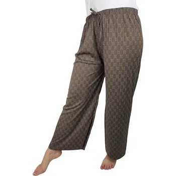 Dámské kalhoty NOVINKA- Stylové volné kalhoty - hnědé