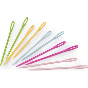 Nástroj na niť a příze Plastové jehly délka 75 mm tupé