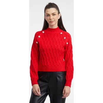Dámský svetr Orsay Červený dámský svetr - Dámské Orsay červená 2526140