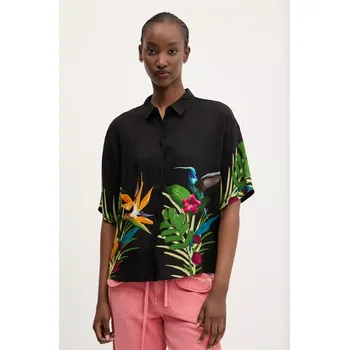 Pánské oblečení Košile Desigual ARTEMISA 25SWCW39 černá 99X, vel. XS