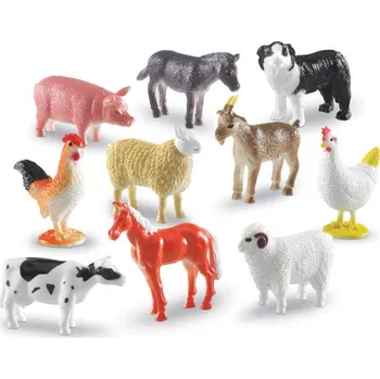 Figurka Zvířátko ze statku plastové Learning Resources - 60 ks