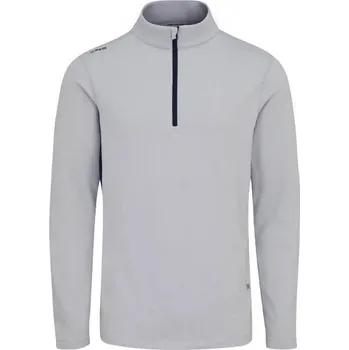 Golf Ping Rhodri Half Zip Fleece pánská mikina, šedo/tmavě modrá pánské, XXL