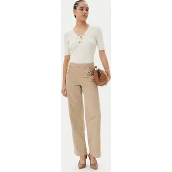 Morgan Kalhoty z materiálu 251-PICHAK Béžová Wide Leg 34