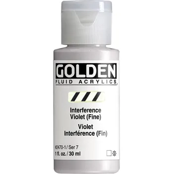 Vodová barva Akrylová barva Golden Fluid - 2470 Interference Violet (Fine) Objem: 30 ml