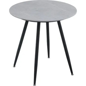 Zahradní stůl Zahradní kulatý stůl MELODY ⌀ 70 x 71 cm | šedá/černá