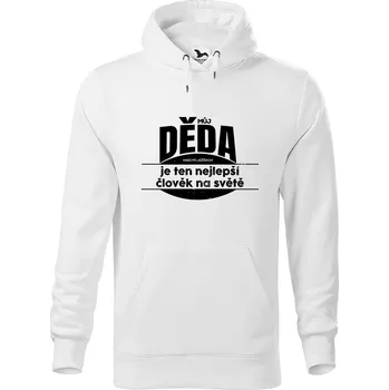 Pánská mikina DOBRÝ TRIKO Pánská mikina s potiskem Můj děda Velikost pánské mikiny: 2XL, Barva: Bílá