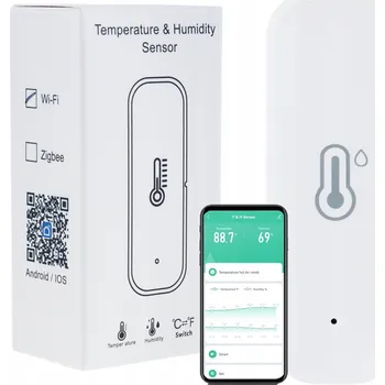ČIDLO VLHKOSTI TEPLOTY TEPLOMĚR VLHKOMĚR WIFI MONITORING