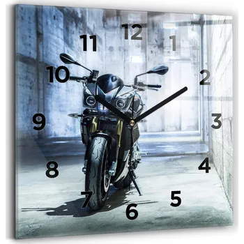 Hodiny Nástěnné hodiny Wallfluent modré 30 cm