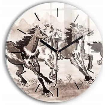 Hodiny Nástěnné hodiny Wallfluente černé 30 cm