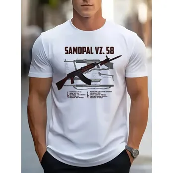 Pánská móda STRIKER Tričko SAMOPAL vz.58 Barva: Bílá, Velikost: S