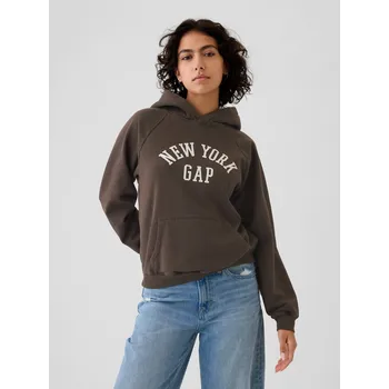 Dámská mikina GAP Mikina s kapucí Vintage Soft - Dámské GAP hnědá 2869168