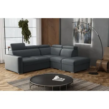 Sedací souprava Sedací souprava Petrit IX pravá Paros tmavě šedá