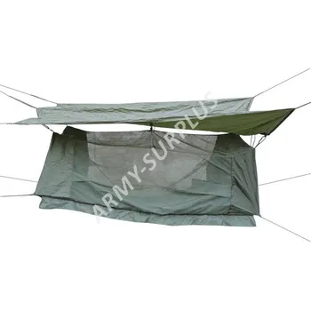 Houpací síť ARMÁDNÍ ORIGINÁL US ARMY Hamaka houpací závěsná síť s moskytiérou US Hammock Jungle Olive originál