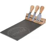 Servírovací prkénko na sýr břidlice sada 4 ks KO-210000170