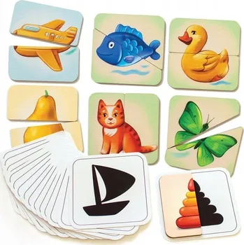 Puzzle Puzzle pro nejmenší – poloviny a stíny