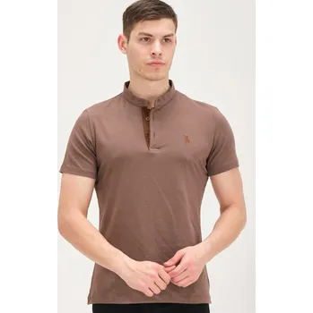 Pánské tričko Pánská polokošile dewberry dewberry hnědá 1854885