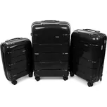 RGL HU357 Cestovní skořepinový kufr, černý Velikost: 77x51x28 cm