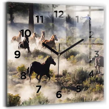 Hodiny Nástěnné hodiny Wallfluent hnědé 30 cm