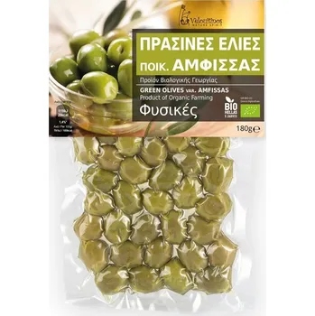 oliva Family farms BIO zelené olivy 180g Velouitinos