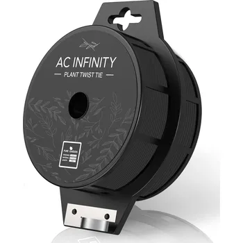 Opora na rostlinu AC Infinity Black Twist Ties with Built-In Cutter, 100m