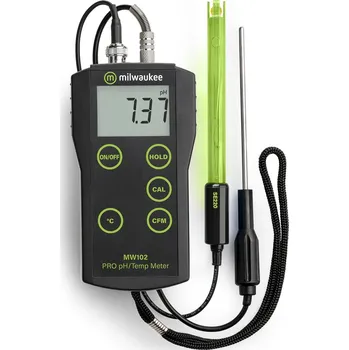 Milwaukee MW102 PRO+ 2-in-1 pH and Temperature Meter with ATC