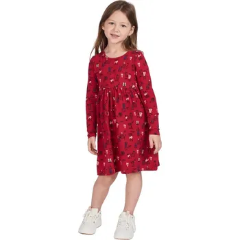 Dívčí šaty Dívčí šaty Animals - malinová 104