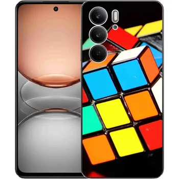 Hlavolam Gelový kryt mmCase na Realme C75 - rubikova kostka