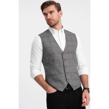 Pánská vesta Pánská vesta Ombre Ombre šedá 2634264
