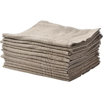 Bavlněné ručníky Sibel Bob Tuo - 50 x 85 cm - 12 ks, béžové (3511900) + dárek zdarma