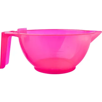 Miska na barvu s rukojetí a hřebínkem Duko 1671 - růžová
