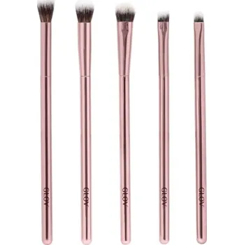 Make-up Glov Štětce na oči růžové 5ks