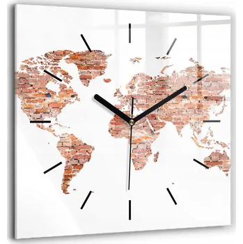 Hodiny Nástěnné hodiny Wallfluent hnědé 60 cm