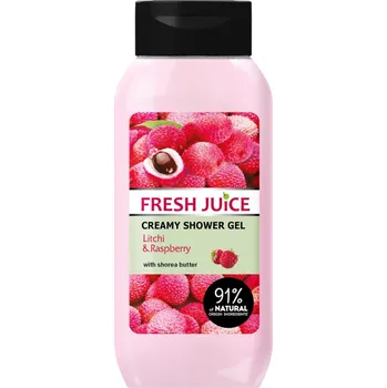 Sprchový gel Krémový sprchový gel Fresh Juice Litchi and Raspberry Creamy Shower Gel - 400 ml