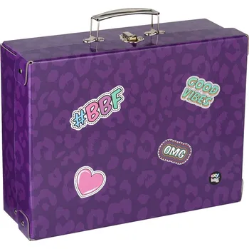 Školní kufřík Oxybag Kufřík lamino hranatý A4 OXY GO Fashion