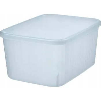 Úložný box NÁDOBA S VÍKEM IKEA RYKTA JE PRŮHLEDNÝ