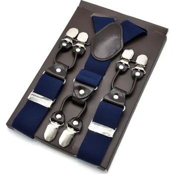 Kšandy Pánské tmavě modré kšandy Boris Modrá