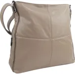Praktická velká dámská crossbody kabelka 47-MH latté hnědá