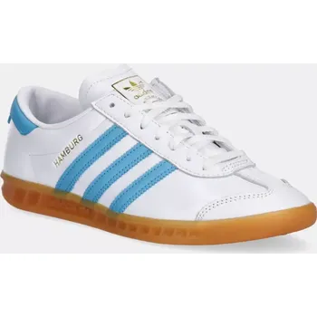 Dámské tenisky Kožené tenisky adidas Originals Hamburg W modrá barva, JI2625 05X, EUR 36