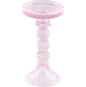 Svícen Chaks Stojan na sviečku Macarena - Ružový 8,8 x 16,7 cm